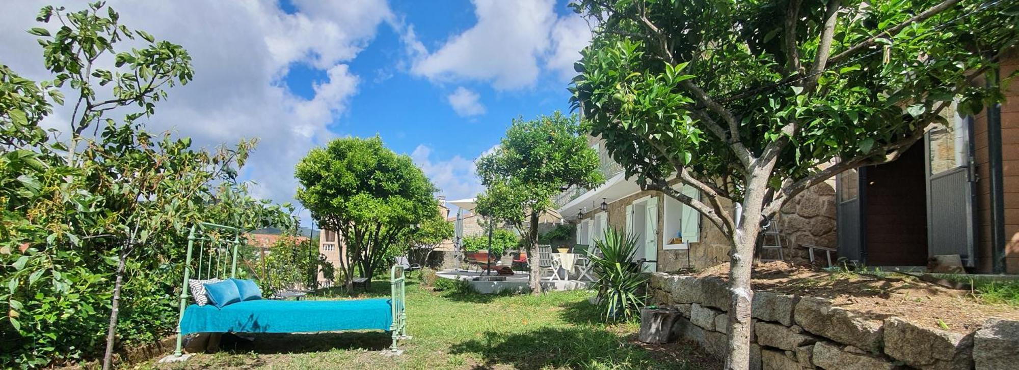 Charmant appartement en Rez de jardin Sartène Buitenkant foto